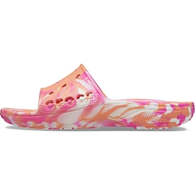 Bild av Crocs Unisex Baya Ii Slides Clog, Papaya marmorerad, 48/49 EU