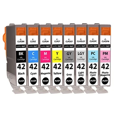 Bild av Supply Guy 8 bläckpatroner kompatibel med Canon CLI 42 Multipack för Pixma PRO100 PRO100s