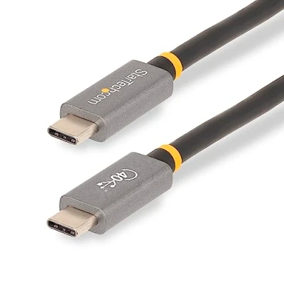 Bild av StarTech.com 3ft (1m) USB4 Cable USB IF Certified C 40 Gbps Type Data Transfer 100W Power Delivery