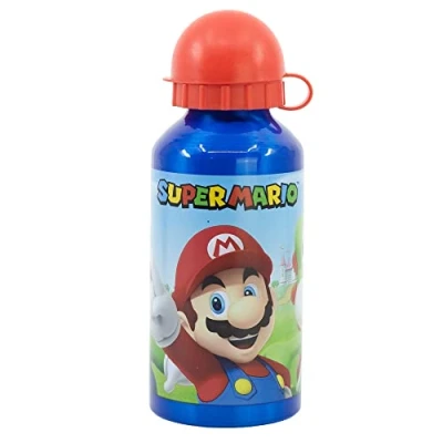 Bild av Super Mario Barnflaska i aluminium vattenflaska för barn återanvändbar 400 ml