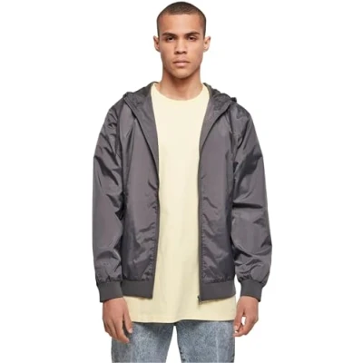 Bild av Build Your Brand Windrunner för män, Darkshadow/mörk skugga, 3XL