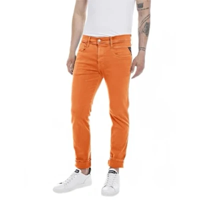 Bild av Replay herr Jeans Anbass Hyperflex Colour Xlite, 844 Sunset Orange, 28W / 32L