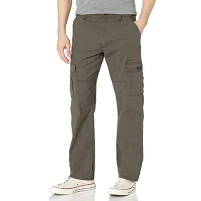 Bild av Wrangler Authentics Herr stretch cargobyxor casual, Olive Drab, 36W x 32L