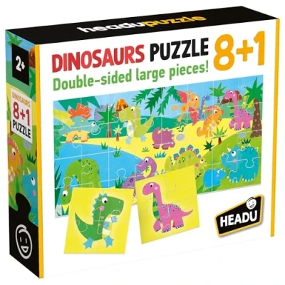 Bild av Headu 1043734 Dinosaurs Pussel 8+1, flera, Large