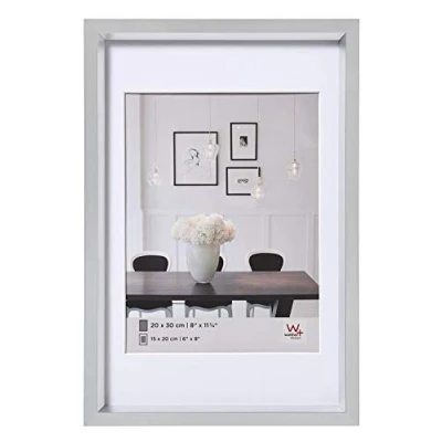 Bild av walther design tavelram silver 10,5 x 15 cm med passepartout, stålram ES015S