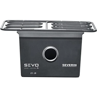 Bild av SEVERIN SEVO smart CONTROL Upgrade Kit för elgrill, grillmodul med app styrning och OLED display, balkonggrill möjlighet till långsam tillagning, svart, PG 8194