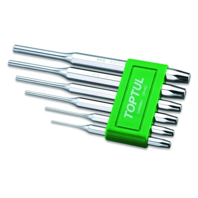 Bild av TOPTUL GAAV0601 Kit de poinçons 6 Acier molybdène chrom 2x8x115, 3x8x125, 4x10x150, 5x10x165, 6x12x180, 8x12x180