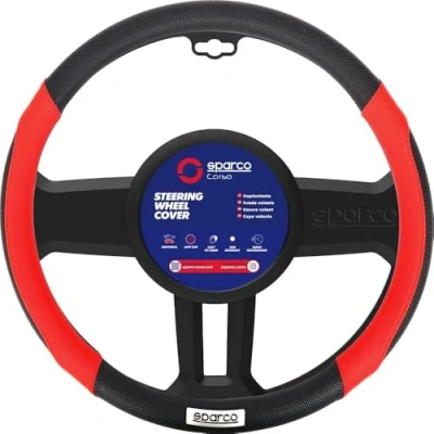 Bild av Sparco Rattskydd C1113 svart/röd universal bil