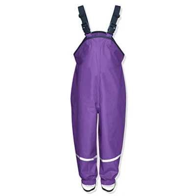 Bild av Playshoes unisex barn regnbyxor textilfoder vind och vattentäta regnkläder, lila, 92