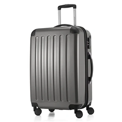 Bild av HAUPTSTADTKOFFER Alex bagage Resväska hård sida spinnvagn 4 hjul expanderbar, titan, 65 cm,