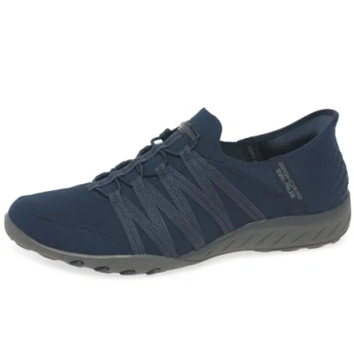 Bild av Skechers dam andnings Easy Roll with me sneaker, Marinblått Xsp, 37.5 EU