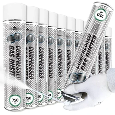 Bild av AABCOOLING Home&amp;Office Compressed Gas Duster Icke ledande Sprej Till 50*C 750ml Värdepaket 11 st Färglös Frysspray för Rör, Chok Frysning Spray, av Elektroniska Kretsar