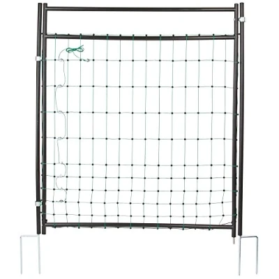 Bild av Kerbl dörr för elstängselnät (för nät 95125 cm höjd, öppningsbredd 86 cm, snabb montering, elektrifierbar, genomgång stängselnät) 446518