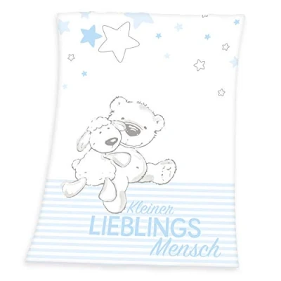 Bild av Herding Baby Best Favoritperson mikrofiberfilt 75 x 100 cm, polyester, blå