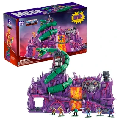 Bild av MEGA Masters of the Universe Snake Mountain samlarset, byggleksaker för vuxna byggare och MOTU fans, från 14 år, HHD16