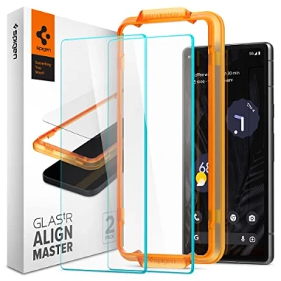 Bild av Szkło Hartowane Spigen Alm Glas.Tr 2 Pack Google Pixel 7A Clear