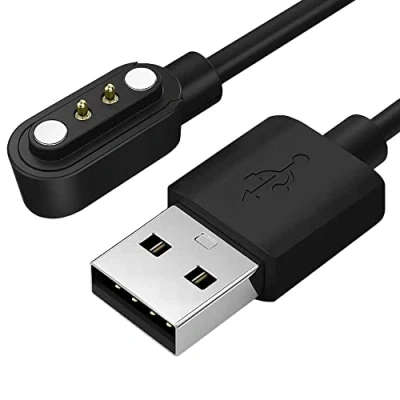 Bild av OcioDual 2 stifts kabel kompatibel med Xiaomi Haylou LS01/LS02, magnetisk laddningskabel, ersättningskabel, baskabel laddningsadapter