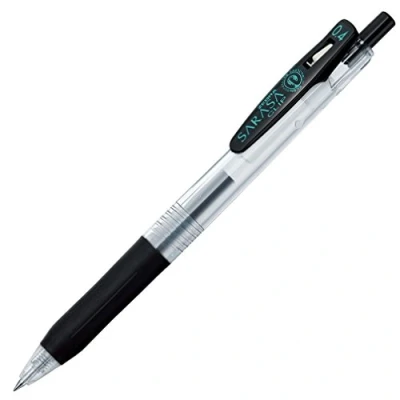 Bild av 10 stycken B JJS15 BK Zebra Sarasa Clip 0,4 mm svart (japansk import)