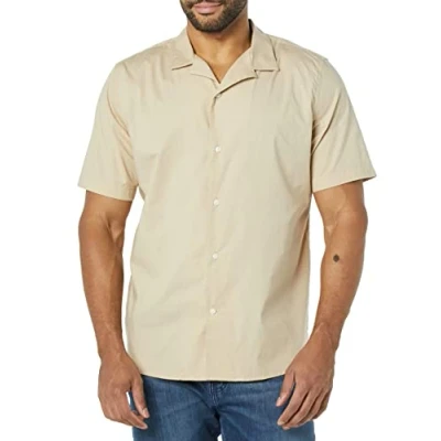 Bild av Amazon Essentials mäns Slim Fit semesterskjorta, kaki brun, X Small