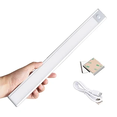 Bild av GRIFEMA GD1001 40 Wardrobe Light With Motion Sensor, USB Night Rechargeable 3 Modes, Ideal for Wardrobe/Stair/Kitchen/Basement/Bath/Hall/Garage (40cm)