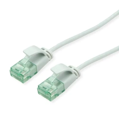 Bild av ROLINE RM UTP DataCenter Patchkabel Kat.6A (klass EA), smal, grå, 3 m