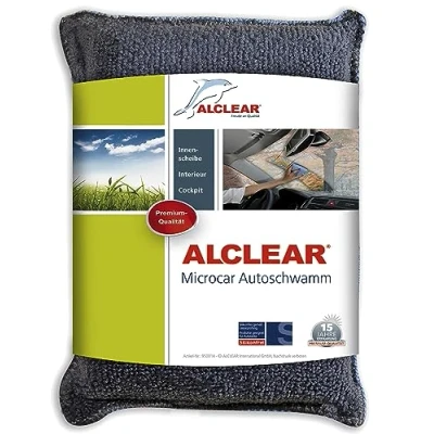 Bild av ALCLEAR 950014Microcar mikrofiberskivor svamp bilvård, blå/grå, tillverkad av mikrofiberduk material, torkduk mot dimmiga vindrutor