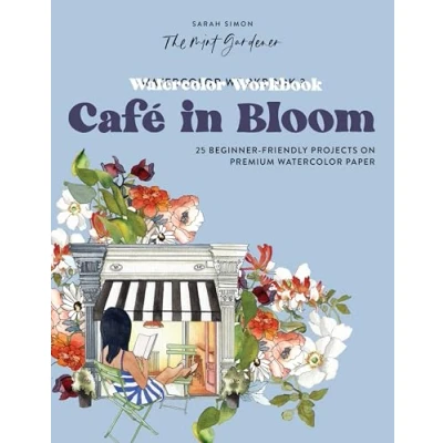 Bild av Watercolor Workbook: Café in Bloom: 25 Beginner Friendly Projects on Premium Paper: 3
