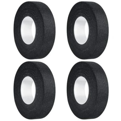 Bild av AiQInu Svart isoleringstejp, 4 rullar (19 mm x 15 m), industriell tejp, robust och självhäftande, bra för företag reparationer av gör det själv, el, bil