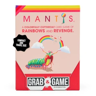 Bild av Mantis Grab &amp; Game by Exploding Kittens Pocket Sized Party with Vibrant Art Addictive Gameplay for 2 4 Players Ages 7+ Ideal Travel Families on the Go