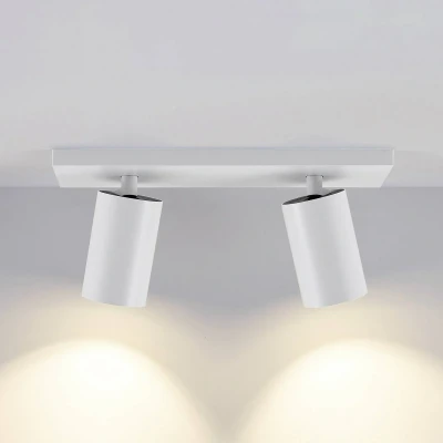 Bild av Deko Light CAN TILT takspotlight, vit, 31 x 9 cm, 2 lampor, metall GU10