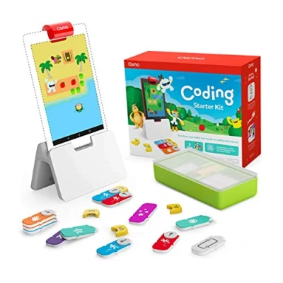 Bild av Osmo Coding Starter Kit för Fire Tablet 3 lärorika pedagogiska spel från 510 år lära sig programmeringsunderlag och kodpussel STM leksak (Osmo surfplattebas ingår)