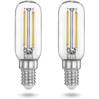 Bild av Poppstar glödlampor för köksfläkt, kylskåp, julstjärna (LED) E14, 4W 6000K, kallt sken) 440lm 40W, 2 stycken