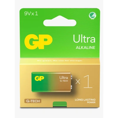 Bild av GP Ultra Alkaline G TECH 9V Batteri Svanenmärkt 1 Pack