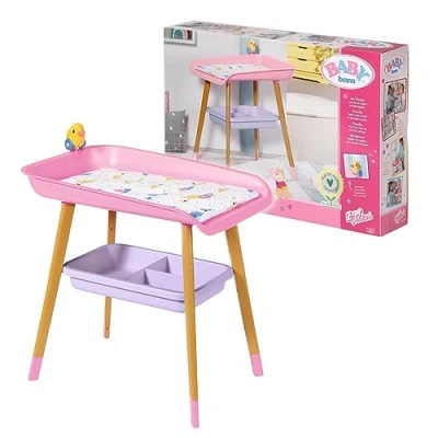 Bild av Baby Born Changing Table for Toddlers 3 Years &amp; Up Easy Small Hands With Removable Towel Holder