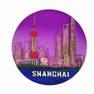 Bild av MUYU Magnet 3D Shanghai Kina kylskåpsmagnet souvenir gåva, hem och kök dekoration magnetisk dekal