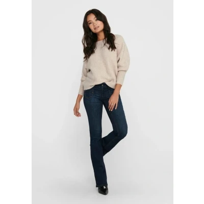 Bild av ONLY Onldaniella L/S NOOS Stickad tröja, Storlek: Small, Ecru