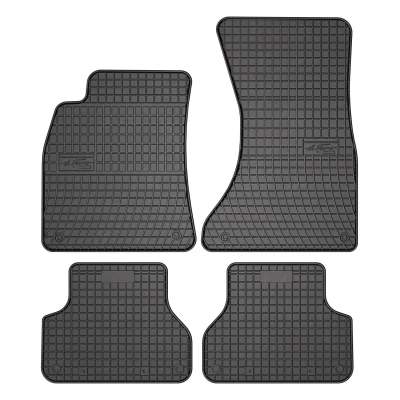 Bild av FROGUM 547143 Ensemble de tapis sol Caoutchouc Avant et arrière 4 noir Sur mesure AUDI: A4 B9