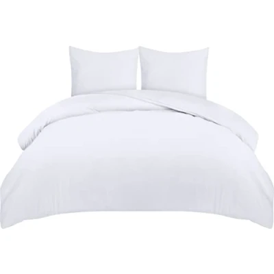 Bild av Utopia Bedding Påslakanset Påslakan I Mjuk Mikrofiber Polyester 240x260 cm Med 2 Örngott 65x65 För Sängkläder Vit
