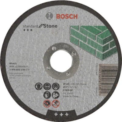 Bild av Bosch Rak kapskiva, Standard for Stone C 30 S BF, 125 mm, 22,23 3,0 mm