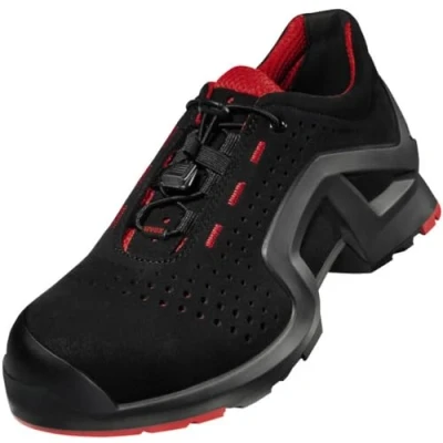 Bild av Uvex Unisex vuxen Scarpa Bassa 1 x Tended Support S1 SRC W11 låg sko, Nero, Rosso, 44 EU