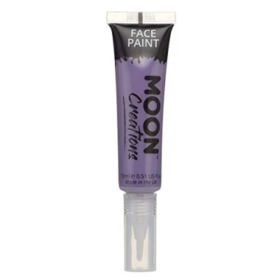 Bild av Moon Creations Face &amp; Body Paints, Purple, with Brush Applicator, 15ml Single