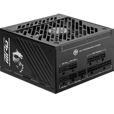 Bild av MSI MPG A850GS PCIE5 power supply 850 Watt Strömförsörjning 135 mm ATX 80 Plus Gold certificate
