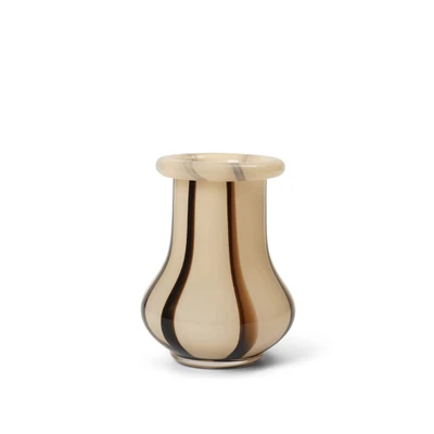 Bild av ferm LIVING Riban vas, beige, 15 cm, glas, munblåst