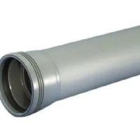 Bild av Wavin Wafix pp pipe with sleeve 50 x 1500 mm grey