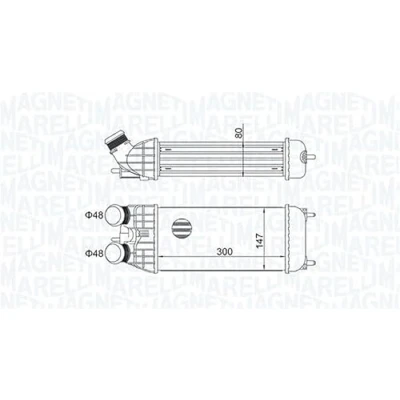 Bild av MAGNETI MARELLI 351319204470 Intercooler PEUGEOT: 207 CC, 208 I 3/5 portes, CITROËN: C3 II, DS3 3 portes