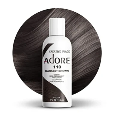 Bild av Adore Shining Semi Permanent hårfärg, 110 mörkaste brun