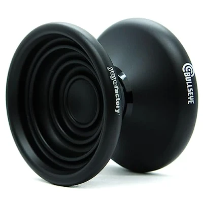 Bild av YoyoFactory BULLSEYE Yo BLACK (Metal Yoyo Great For DNA Tricks, String, Ball Bearing &amp; Instructions Included)