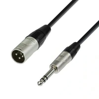 Bild av Adam Hall 4 Star Series 0,6 m Rean XLR hane till 6,3 mm jack stereo mikrofonkabel