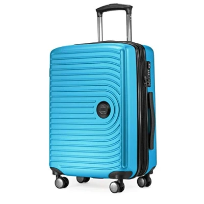 Bild av HAUPTSTADTKOFFER Mitte handbagage 55x40x23, TSA, 4 hjul, resväska, resväska med hårda skal, rullväska, kabinbagage Cyanblått