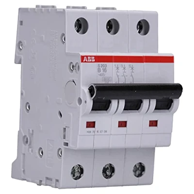 Bild av ABB S203B16 automatsäkring 6kA, 16A, 3P 2CDS253001R0165